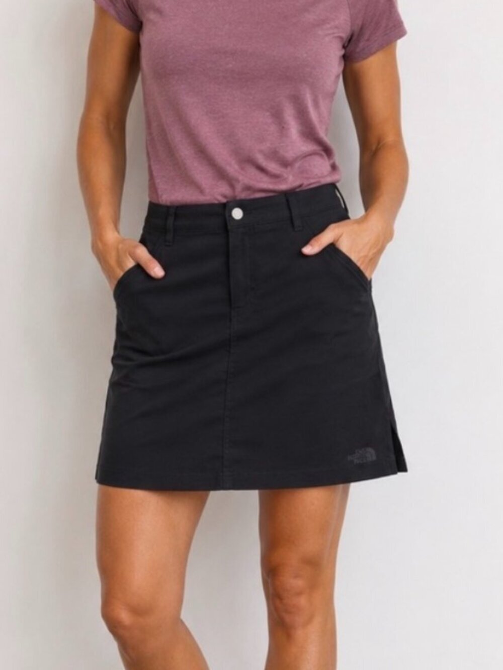 The North Face TNF Apex Skort Black Size 12 Hiking Golf Tennis Outdoor Athletic